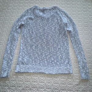 American Eagle Outfitters Pale Blue Crew Neck Sweater